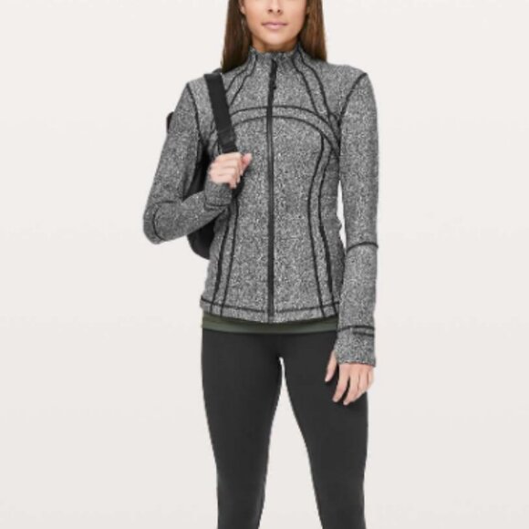 Lululemon Define Jacket Luminesce Splatter White Black Size 2 - Picture 1 of 6